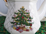 Teapot Christmas Tree Large Tea Pot Holiday Tea Party 1970s Holiday Tea
