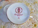 Rougemont Cup And Saucer Royal Crown Derby 1970s Demitasse Charming Red White