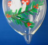 Artisan Mushrooms Blown Glass Urn Christmas Ornament Glass 1970s Figural