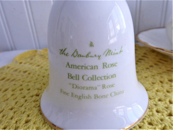 Diorama Rose Yellow Rose Hostess Bell England 1970s Bone China