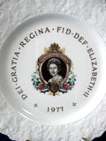 Plate Queen Elizabeth II Silver Jubilee 1977 Fancy Embossed Square Plate Lord Nelson