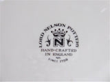 Plate Queen Elizabeth II Silver Jubilee 1977 Fancy Embossed Square Plate Lord Nelson