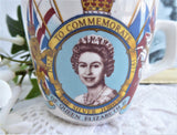 Queen Elizabeth II Cup Only Silver Jubilee 1977 Grindley Ironstone Colorful Graphics