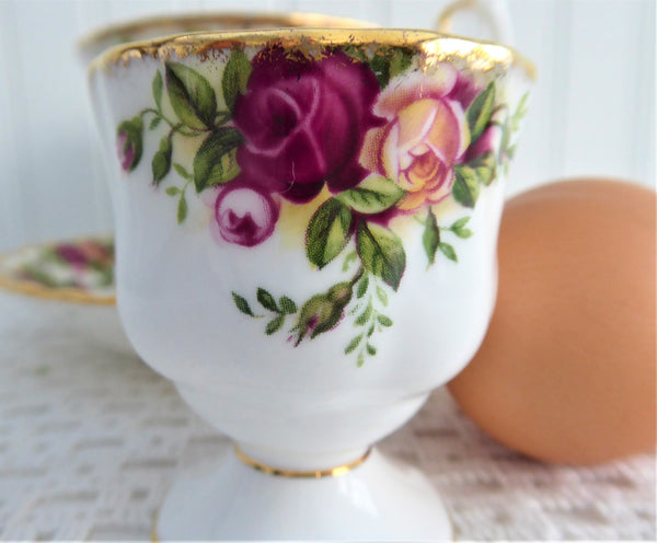 Eggcup Old Country Roses Royal Albert 1980s Made In England