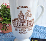 Mug Victoria British Columbia Dogwood Tall Mug Bone China Parliament