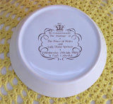 Royal Wedding Charles And Diana 1981 Pin Dish Tea Bag Holder Royal Souvenir