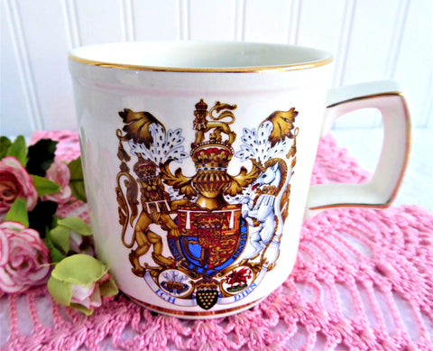 Mug Royal Wedding Prince Charles and Lady Diana Princess Di 1981 Coat Of Arms