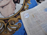 Tea Towel Royal Wedding Charles Diana 1981 Linen Blue Dish Towel
