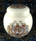 Sadler Tea Caddy Charles And Diana Royal Wedding Ceramic 1981 Tea Canister