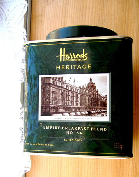 Harrods Tea Tin Signature Heritage Empire Breakfast Blend 34