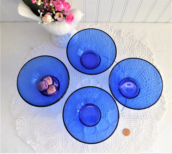Cobalt blue glass dishes store