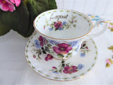 August Pink Poppy Cup And Saucer Royal Albert Flower Of The Month 1970s