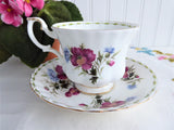 August Pink Poppy Cup And Saucer Royal Albert Flower Of The Month 1970s