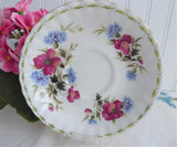 August Pink Poppy Cup And Saucer Royal Albert Flower Of The Month 1970s
