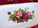 Trinket Dish Tray Royal Albert Old Country Roses Round 1990s Made in UK