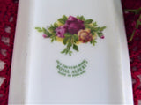 Trinket Dish Tray Royal Albert Old Country Roses Round 1990s Made in UK