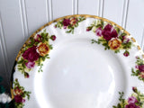 Tea Cup Trio Royal Albert Old Country Roses 1990s Brush Gold Teacup 8 Inch Plate