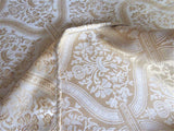 Fancy Gold Damask Tablecloth 70 By 84 Dinner Party Holiday Wedding Tea Party