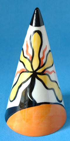 Sugar Shaker Lorna Bailey Hillcrest England Cone Shaped 1990 Homage Clarice Cliff
