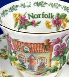 English Country Cottages Royal Albert Norfolk English Cottages Cup and Saucer