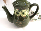 Teapot Christmas For Unto Us Coffeepot Holly Dayspring Scripture Tall Tea Pot