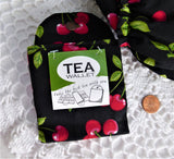 Tea Cozy And Tea Wallet Cherries Polka Dots Thistledown Cozies USA New Tags