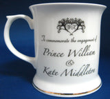 Prince William and Kate Engagement Mug English Bone China 2010 English Bone China