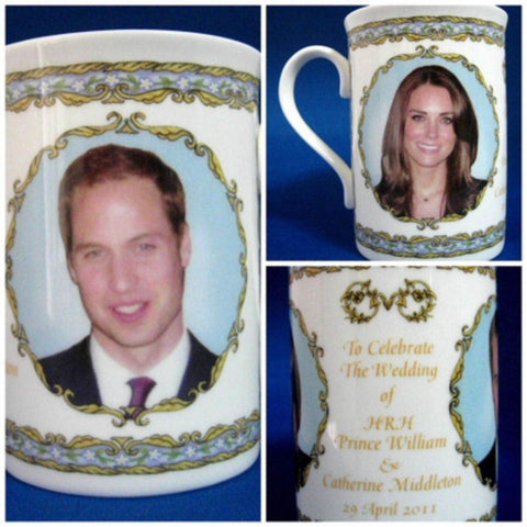 Prince William And Catherine Royal Wedding Mug English Bone China 2011