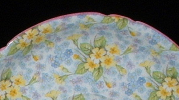 Shelley Primrose Chintz Teacup Henley Shape Pink Trim Lovely
