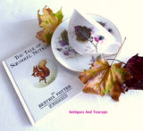 Shelley England Cup and Saucer Bramble Blackberries Bute Shape 1950s