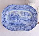 Spode Pearlware Platter Castle Blue Transferware 10.25 Inches 1816-183 ...