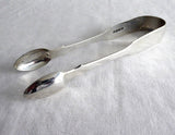 English Hallmarked Sugar Tongs London Regency Era 1822 Initials F H
