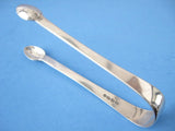 Sugar Tongs 1828 London Georgian Regency English Hallmarked Sterling Silver Initial F