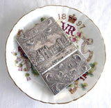 Sterling Silver Regency Card Case 1835 Hallmarked Castle Abbotsford Taylor and Parry