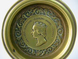 Queen Victoria Death Of Albert 1861 Memorial Pair Of Brass Dishes Mourning