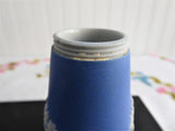 Victorian Blue Jasperware Condiment Cruet Set 1880s Adams Dudson Blue Dip