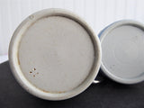 Victorian Blue Jasperware Condiment Cruet Set 1880s Adams Dudson Blue Dip