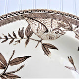 Aesthetic Movement Transferware Soup Plate Bowl 1881 Ironstone 9.25 Inch