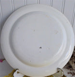 Wedgwood Edinburg Aesthetic Plate 1882 Brown Transferware Birds Flowers Castle