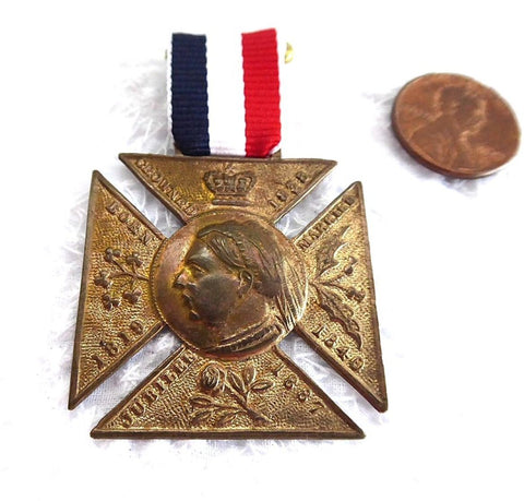 Medal Queen Victoria Golden Jubilee 1887 Maltese Cross Commemorative