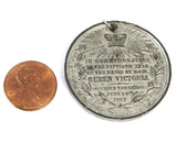Queen Victoria 1887 Bronze Golden Jubilee Medal 50 Years Britannia Souvenir