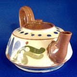 Teapot Mottoware Watcombe Duee Av Zum Tay Motto Ware 1890s Victorian Scandy