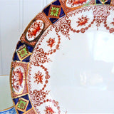 Imari Plate Colclough 1890s England 7 Inches Luncheon Swags Gold Rust Cobalt Green
