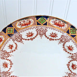 Imari Plate Colclough 1890s England 7 Inches Luncheon Swags Gold Rust Cobalt Green