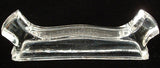 Val St Lambert Kniferest Crystal Double Signed 1890s Belgium Cutlery Holder