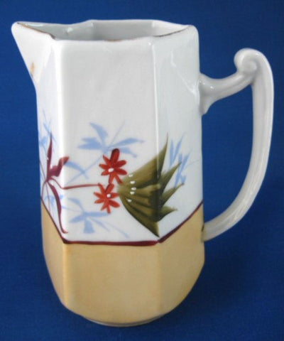 Pitcher English Arts And Crafts Hand Painted Jug Aesthetic Movement 1890s