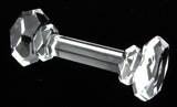 Victorian Era Crystal Kniferest English Faceted Dumbell Column Fancy 1890s