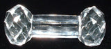 English Antique Kniferest Faceted Glass Barbell Large Carving 1890s Victorian