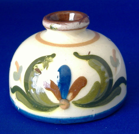 Rare Inkwell Mottoware Aller Vale Remembered Joys Ink Well 1890s Victorian