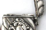Sterling Silver Stamp Case Victorian Chatelaine Fob Pendant Accessory 1890s American